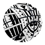 Black And White Maori Tribal Print Basketball