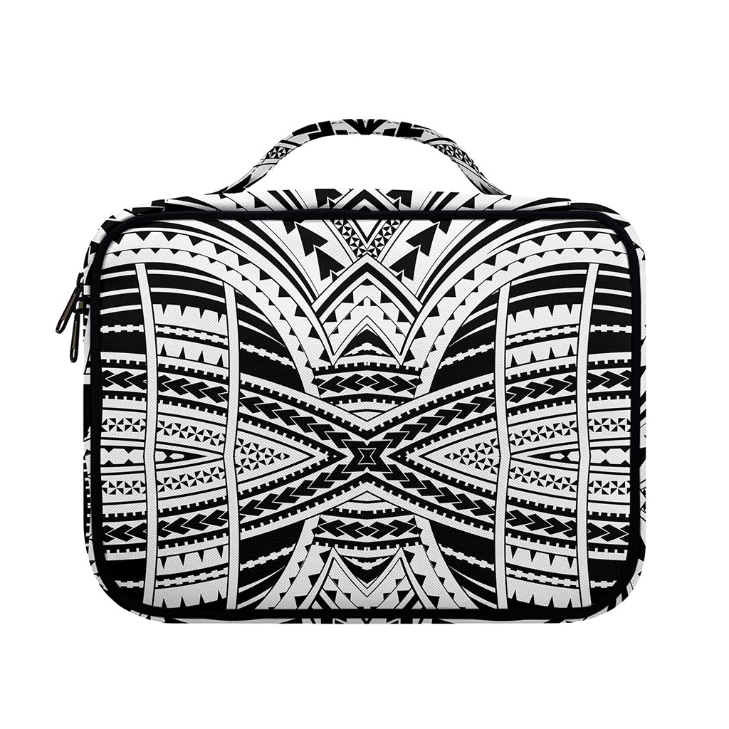 Black And White Maori Tribal Print Briefcase Bible Bag