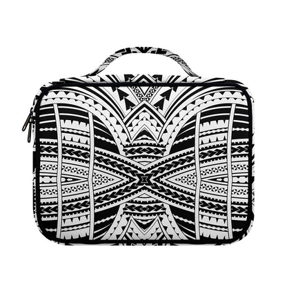 Black And White Maori Tribal Print Briefcase Bible Bag