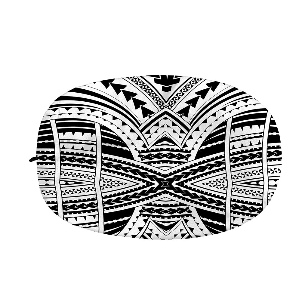 Black And White Maori Tribal Print Car Side Mirror Covers