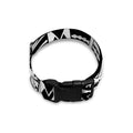 Black And White Maori Tribal Print Dog Collar