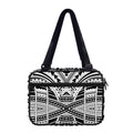 Black And White Maori Tribal Print Double Strap Bible Bag