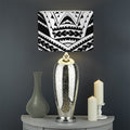 Black And White Maori Tribal Print Drum Lamp Shade