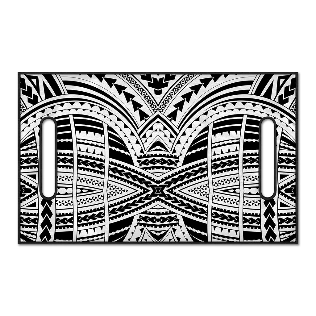 Black And White Maori Tribal Print Golf Cart Seat Cover