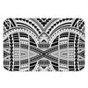 Black And White Maori Tribal Print Indoor Door Mat