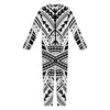 Black And White Maori Tribal Print Jumpsuit