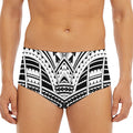 Black And White Maori Tribal Print Men's Triangle Swim Briefs