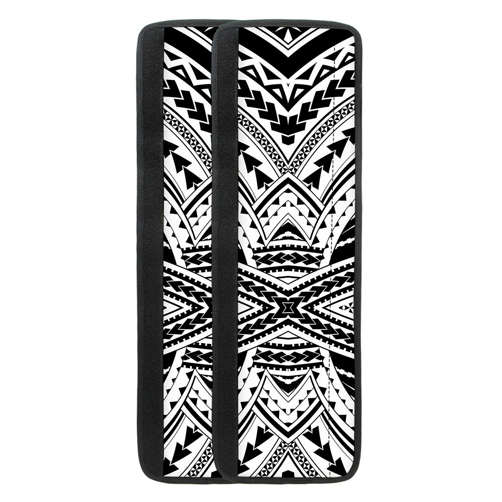 Black And White Maori Tribal Print Refrigerator Handle Covers