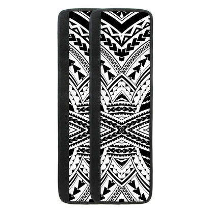 Black And White Maori Tribal Print Refrigerator Handle Covers