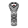 Black And White Maori Tribal Print Single Neoprene Wine Tote