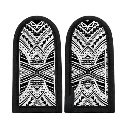 Black And White Maori Tribal Print Skillet Handle Cover