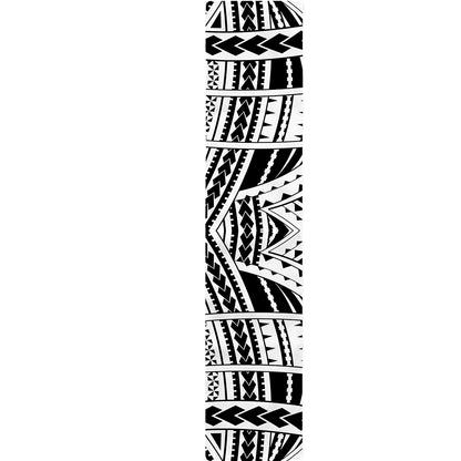Black And White Maori Tribal Print Table Runner