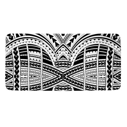 Black And White Maori Tribal Print Towel