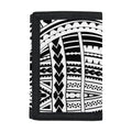 Black And White Maori Tribal Print Trifold Wallet