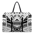 Black And White Maori Tribal Print Utility Tote Bag