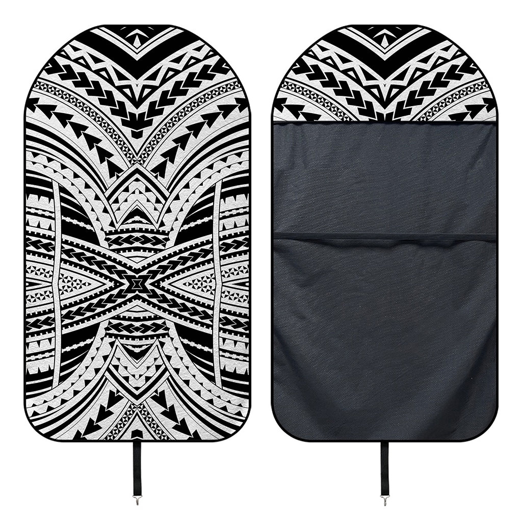 Black And White Maori Tribal Print Waterproof Car Seat Cover