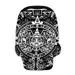 Black And White Maya Calendar Print Baby Seat Cover