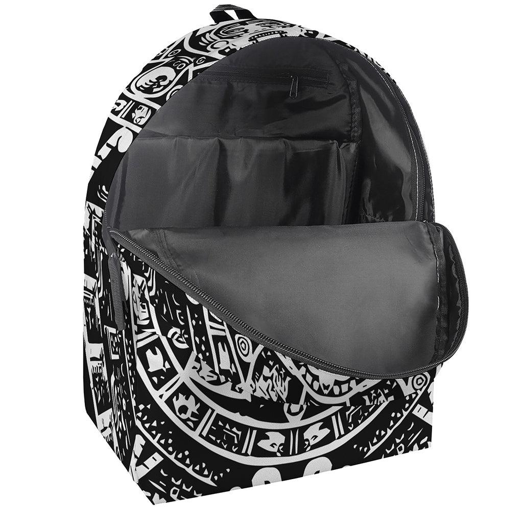 Black And White Maya Calendar Print Backpack