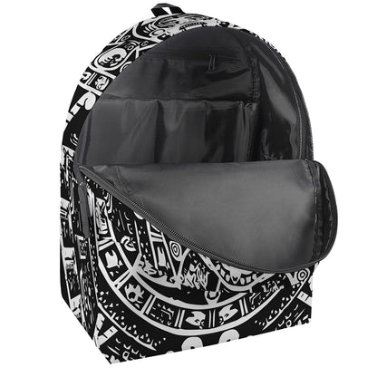 Black And White Maya Calendar Print Backpack