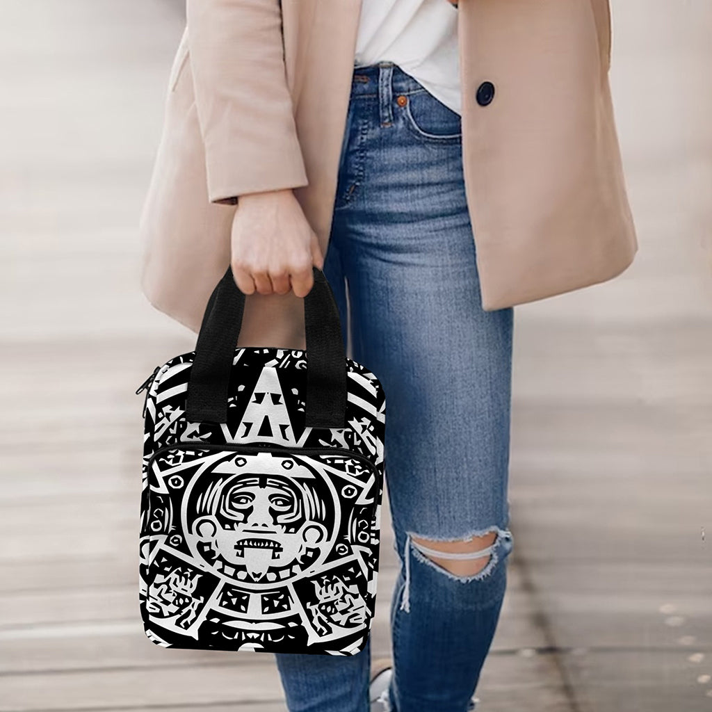 Black And White Maya Calendar Print Bible Tote Bag