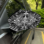 Black And White Maya Calendar Print Car Side Mirror Covers
