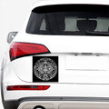 Black And White Maya Calendar Print Car Sticker