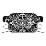 Black And White Maya Calendar Print Car Windshield Snow Cover