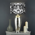Black And White Maya Calendar Print Drum Lamp Shade