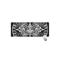 Black And White Maya Calendar Print Extended Mouse Pad