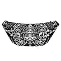 Black And White Maya Calendar Print Fanny Pack