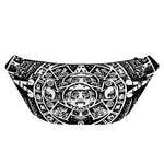 Black And White Maya Calendar Print Fanny Pack