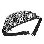Black And White Maya Calendar Print Fanny Pack