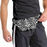 Black And White Maya Calendar Print Fanny Pack