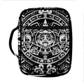 Black And White Maya Calendar Print Front Pocket Bible Bag