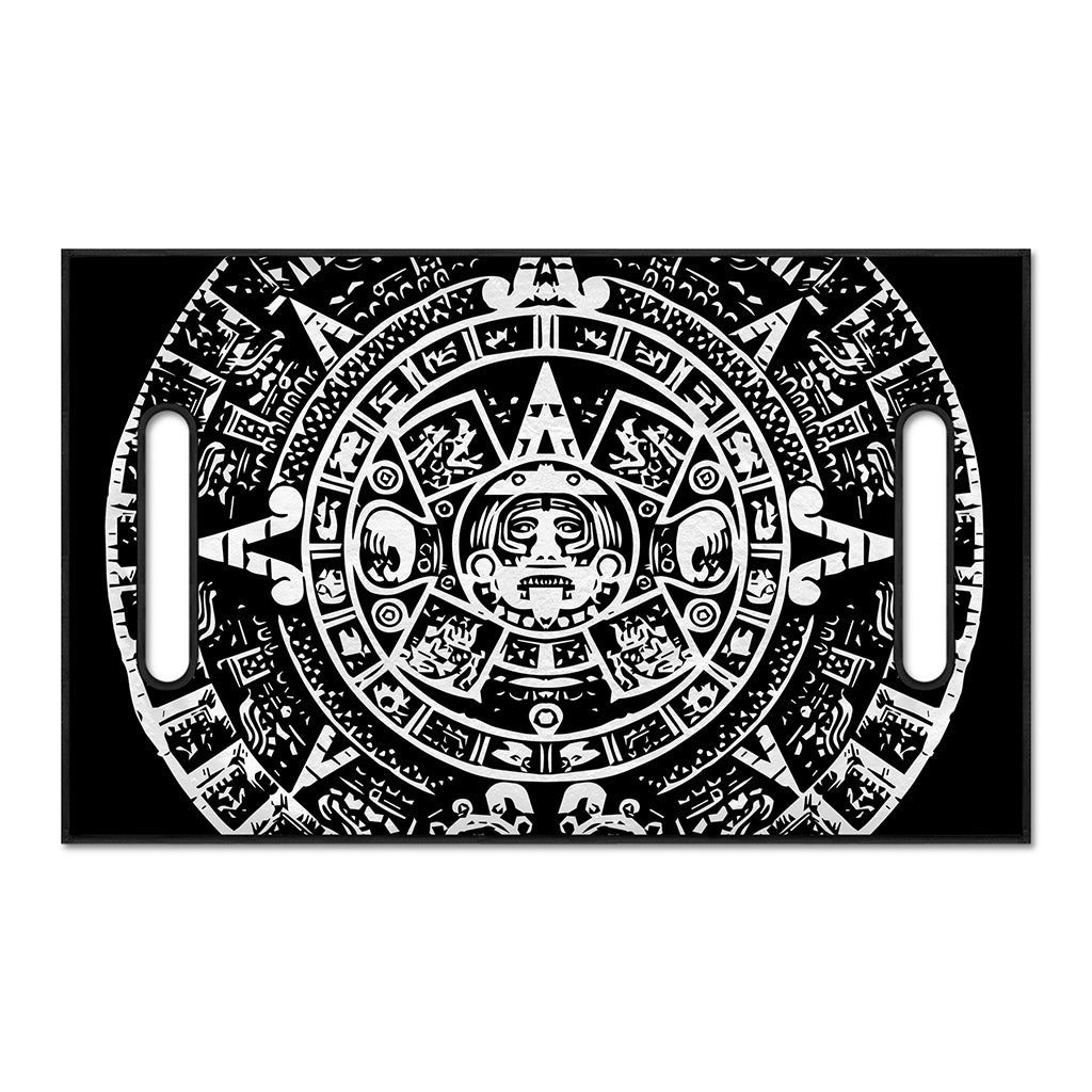 Black And White Maya Calendar Print Golf Cart Seat Cover