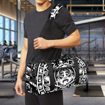 Black And White Maya Calendar Print Gym Bag