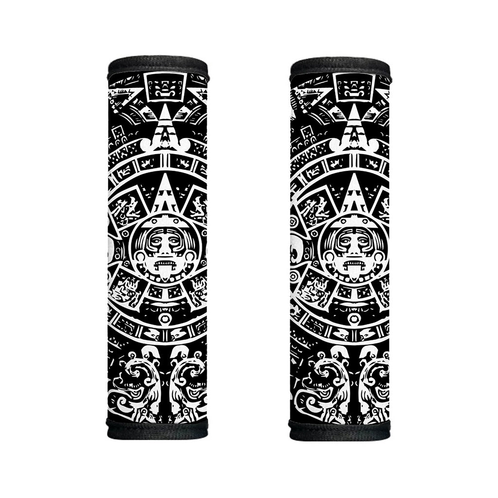 Black And White Maya Calendar Print Handle Covers