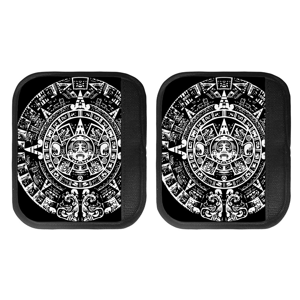 Black And White Maya Calendar Print Handle Covers