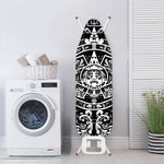 Black And White Maya Calendar Print Ironing Board Cover