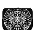 Black And White Maya Calendar Print Laptop Sleeve
