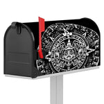 Black And White Maya Calendar Print Mailbox Cover