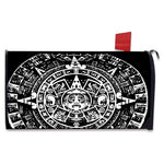 Black And White Maya Calendar Print Mailbox Cover