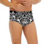 Black And White Maya Calendar Print Men's Briefs