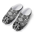 Black And White Maya Calendar Print Mesh Casual Shoes