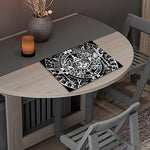 Black And White Maya Calendar Print Placemat
