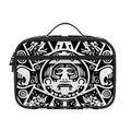 Black And White Maya Calendar Print Portable Lunch Bag