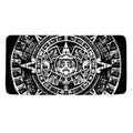 Black And White Maya Calendar Print Towel