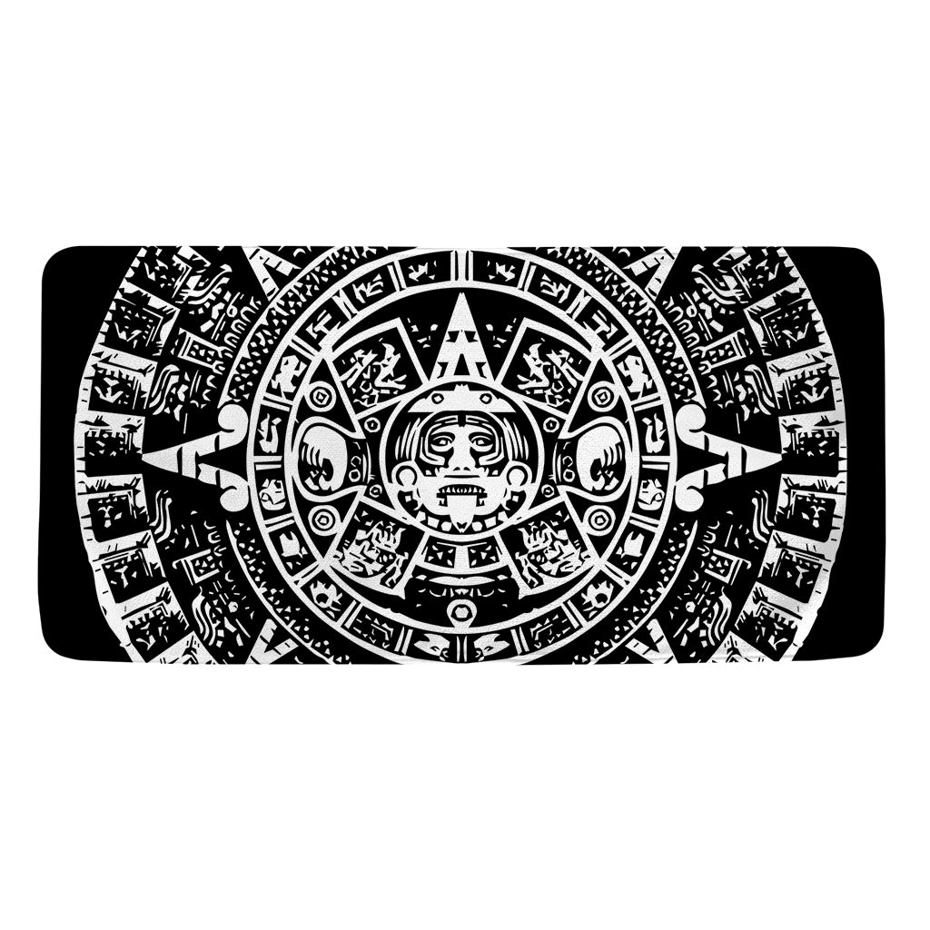 Black And White Maya Calendar Print Towel