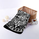 Black And White Maya Calendar Print Towel