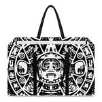 Black And White Maya Calendar Print Utility Tote Bag